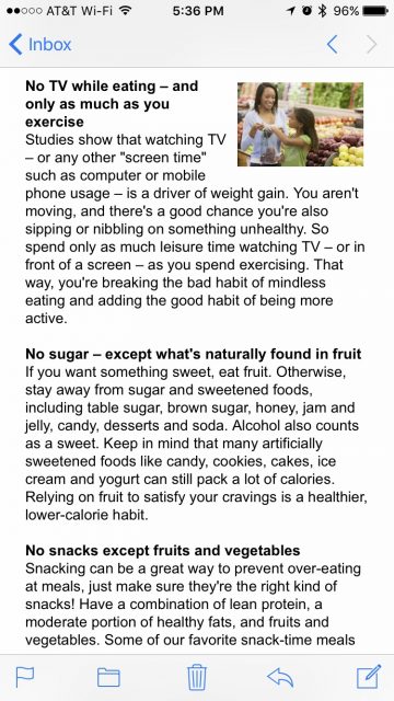 Golds Gym newsletter