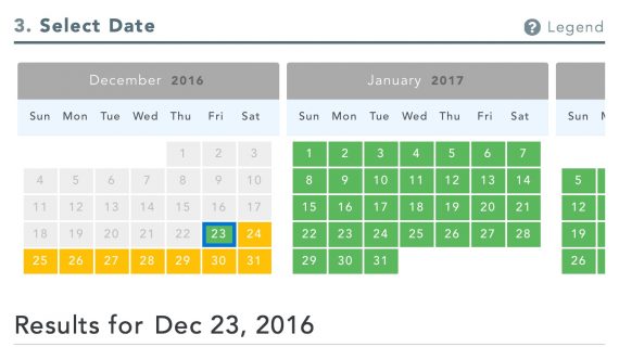 Disney calendar