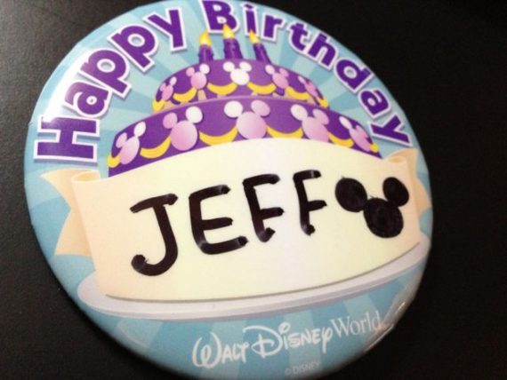 Disney Birthday button