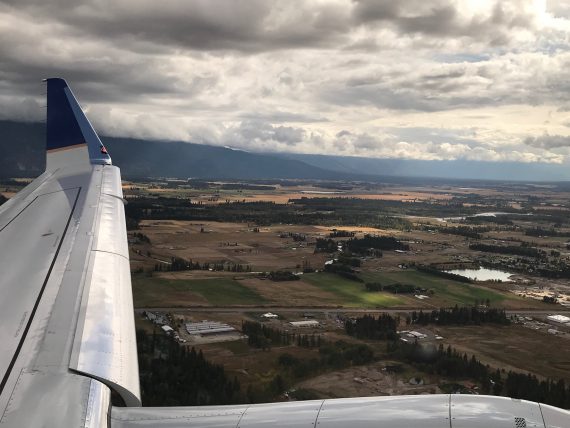 Kalispell from plane