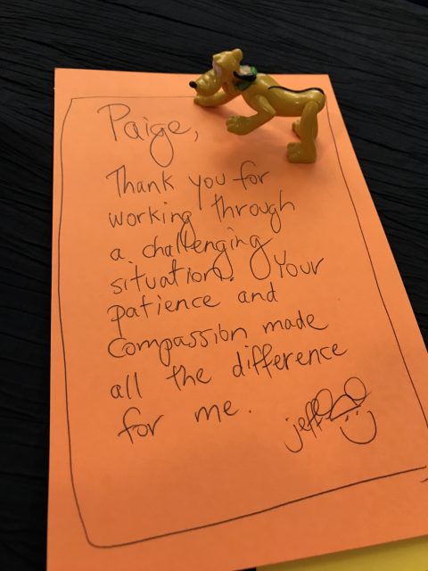 thank you note