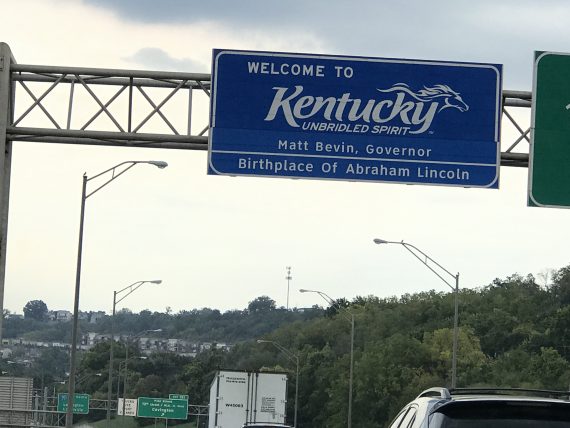 Welcome to Kentucky sign