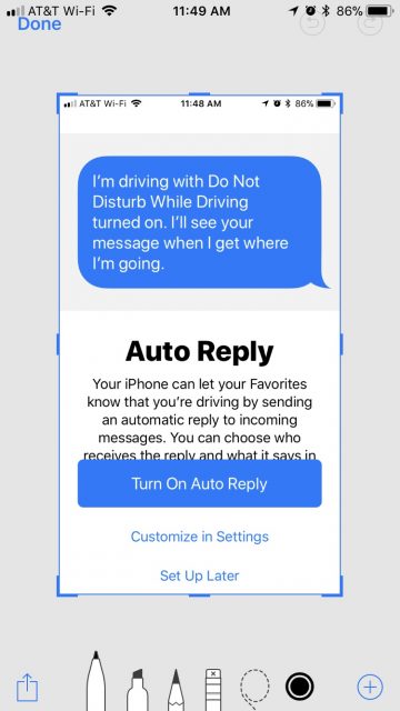 Apple's automated Driving message