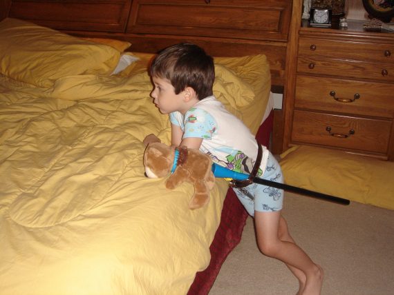child with teddy bear