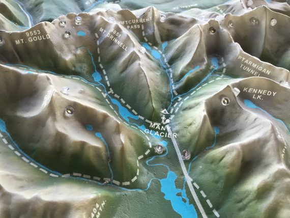 Glacier topo map