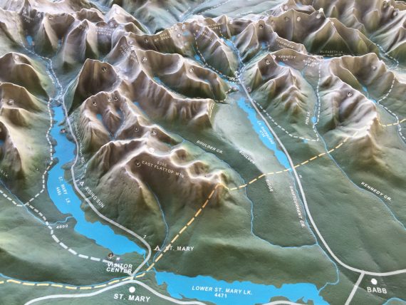 Glacier topo map