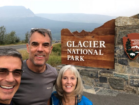Glacier entrance sign