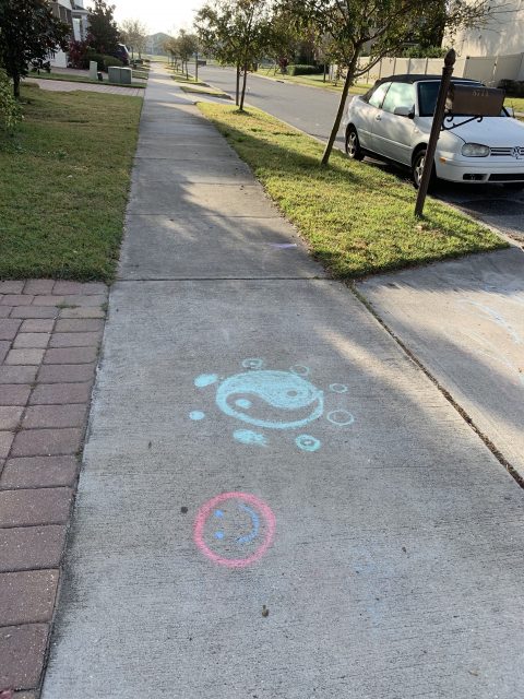sidewalk art