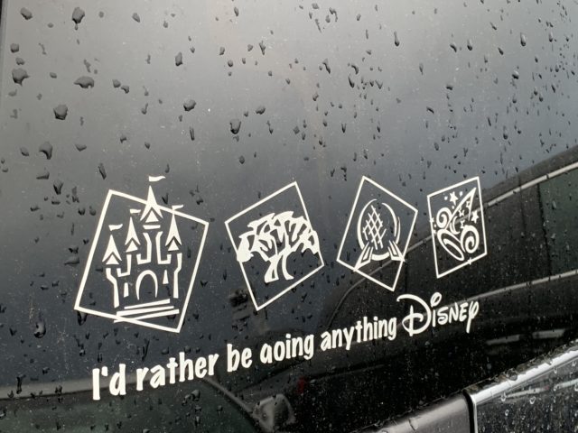 Disney theme parks car decal