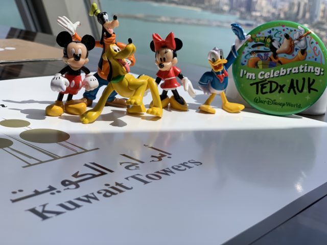 Kuwait Towers and Disney characters