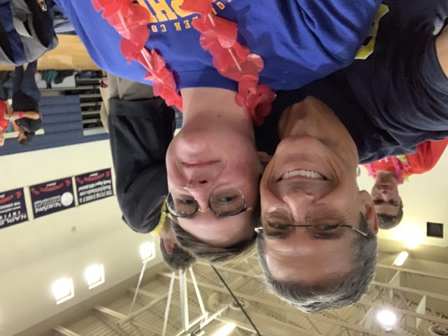 High school father and son
