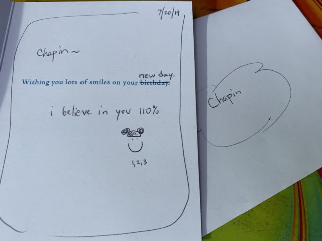 note card