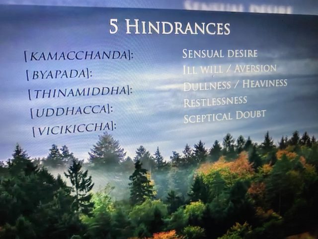 hinderances to self mastery
