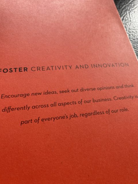 Foster creativity and innovation message