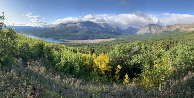 Glacier National Park East side panoramic photo