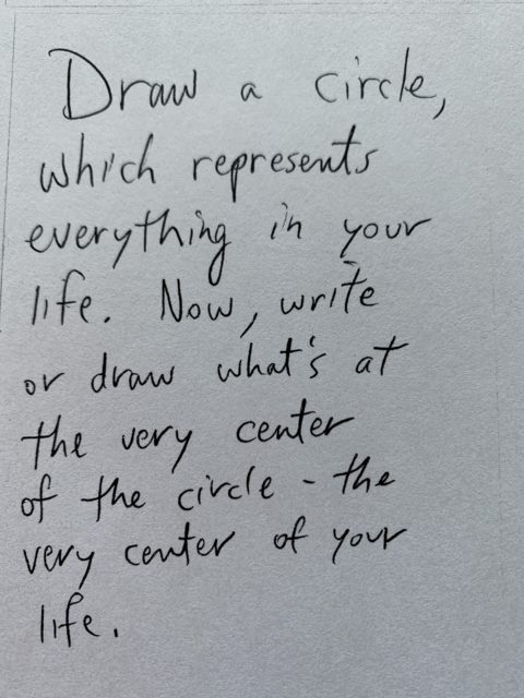 instructions on paper