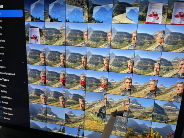 IPhoto screen shot of thumbnails