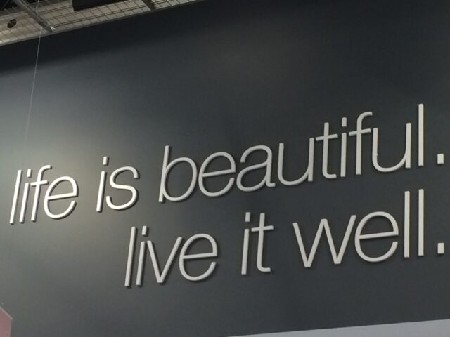 Inspiring quote on a wall