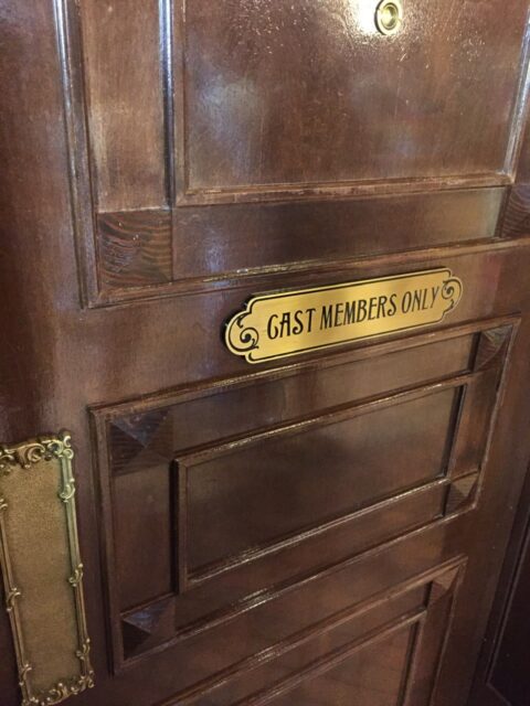 Disney Cast Member only door