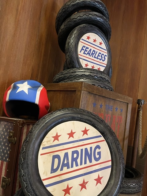 Tires with word signs