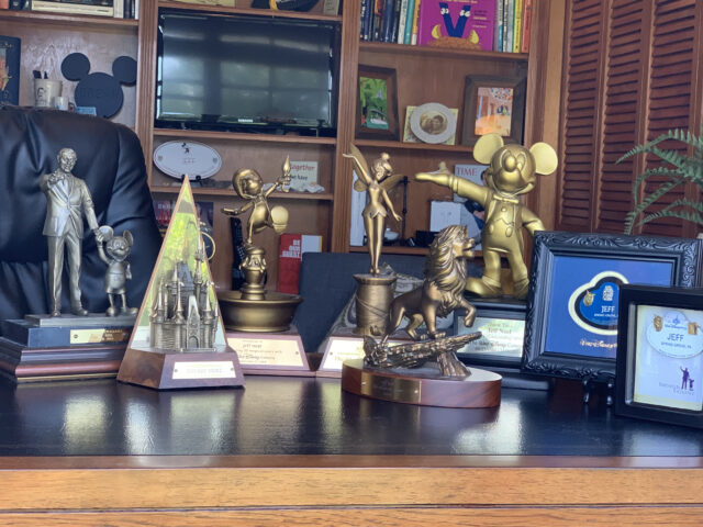 Disney Cast Service Award trophies