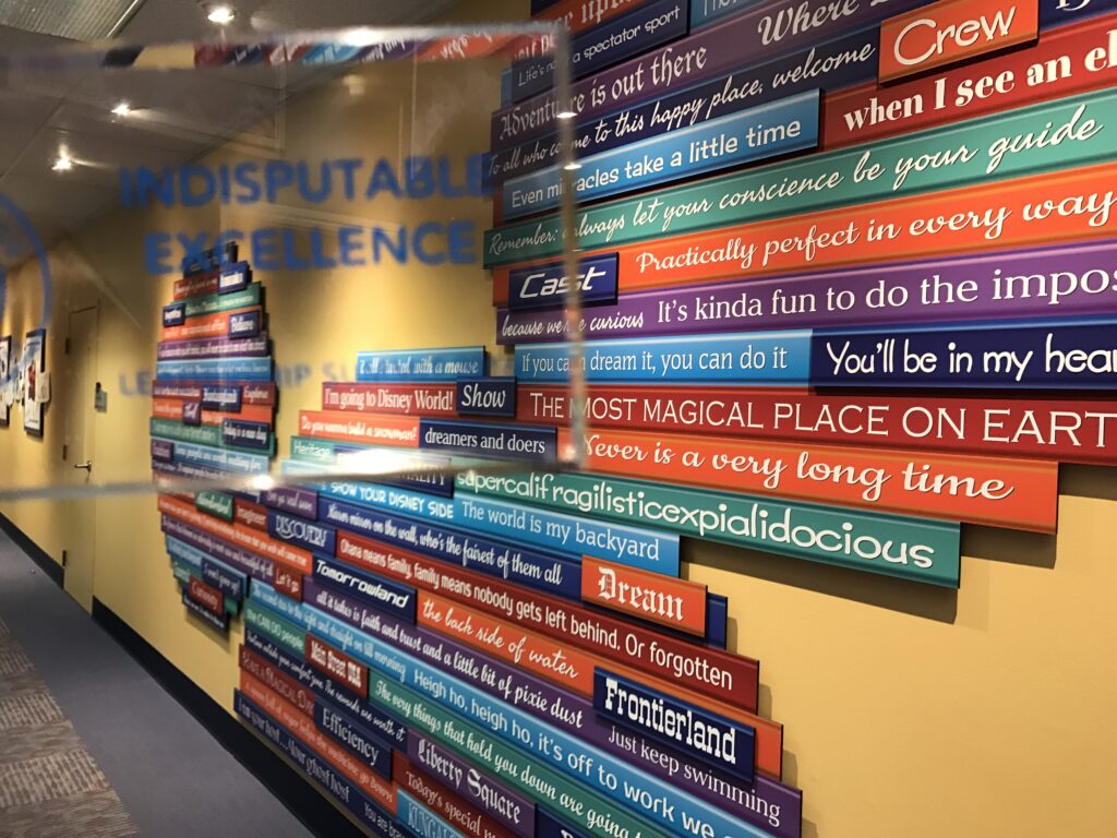 Disney University hallway