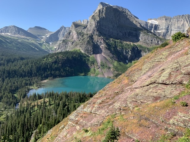 Mountains and lake