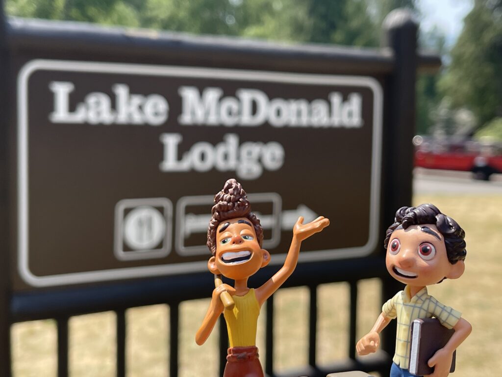 Disney Pixar Luca toys at mountain lodge