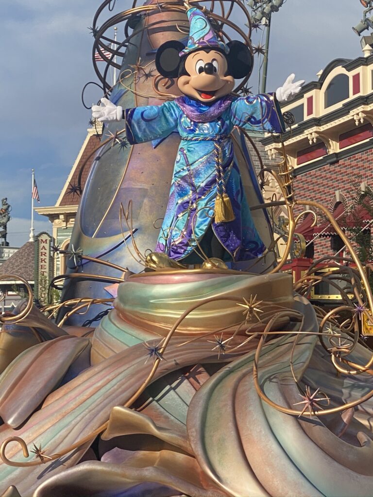 Mickey Mouse on parade float