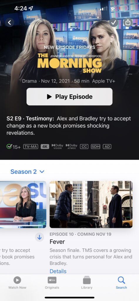 The Morning Show episode screen shot