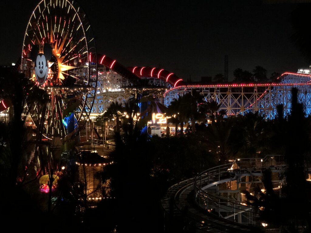 Disney's California Adventure at night