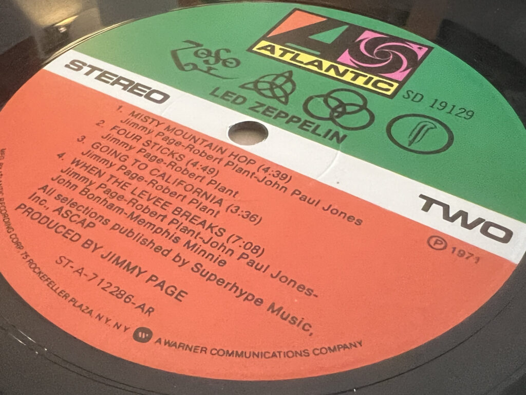 Vinyl Led Zeppelin album