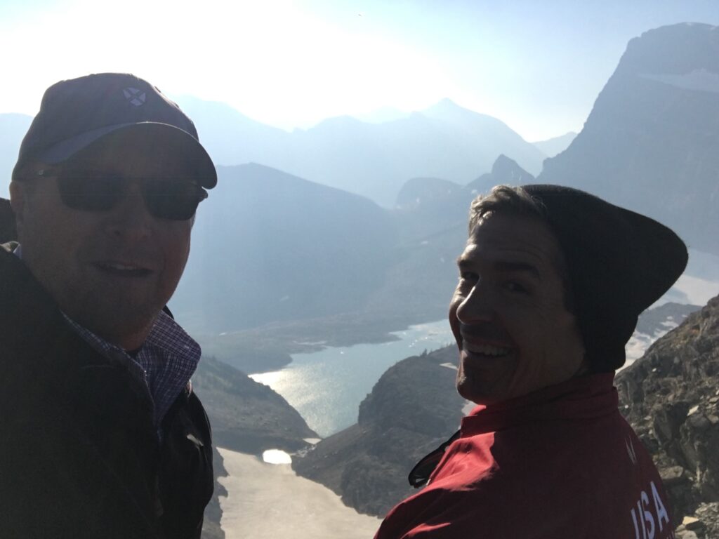 two men in mountains