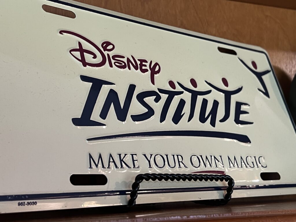 Disney Institute license plate