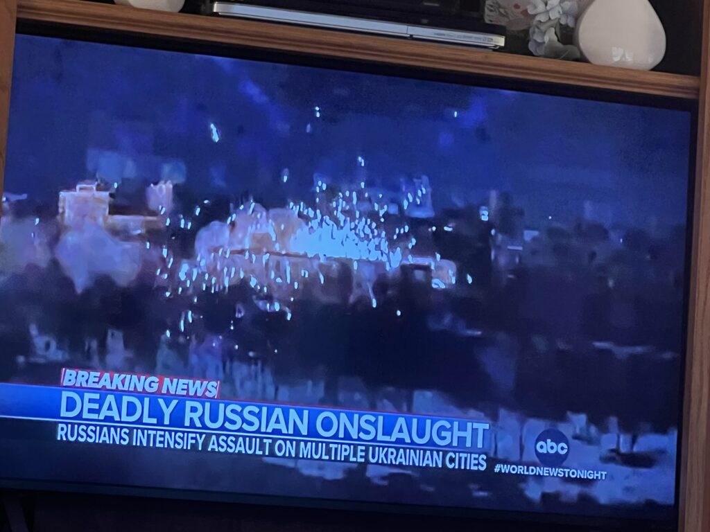 Russia bombs exploding in Ukraine