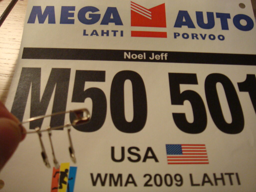 senior olympics athlete bib