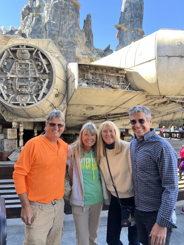 two youthful couples at Walt Disney World