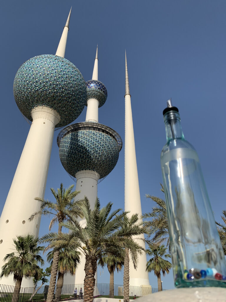 Bead jar and Kuwait Towers
