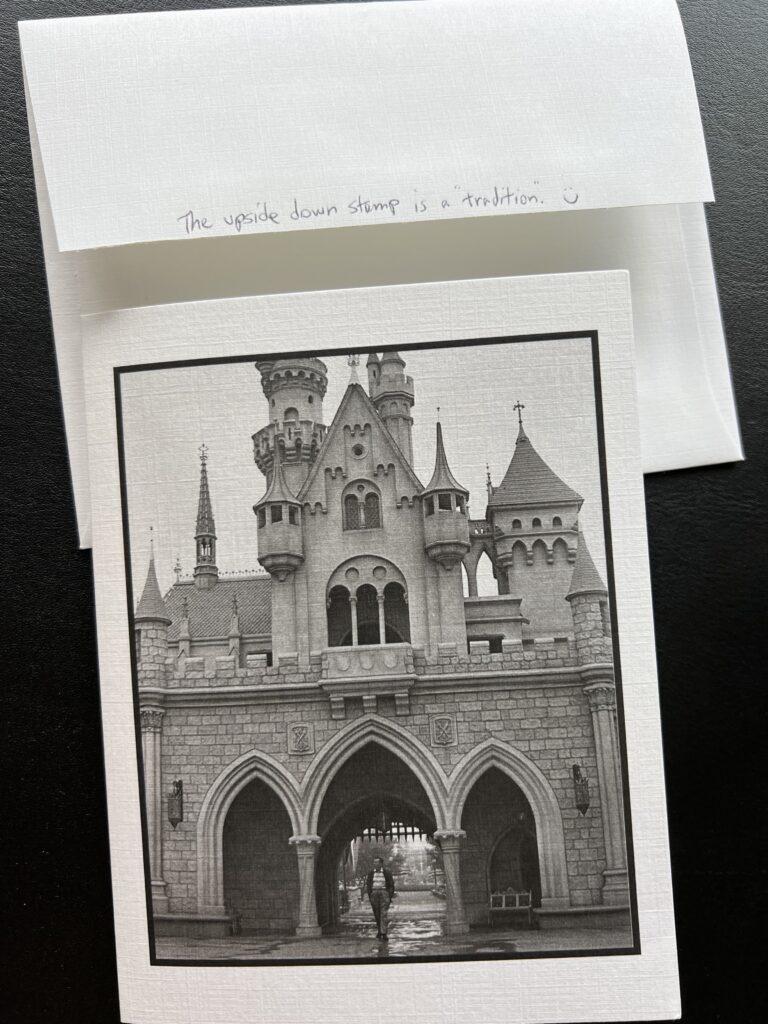 Disney note card