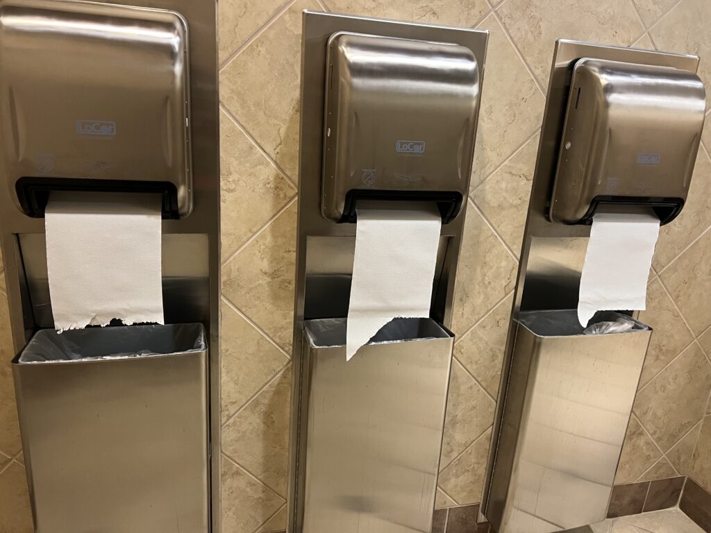 bathroom paper towel dispensers 