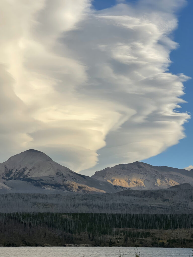 mountains and unique clouds 