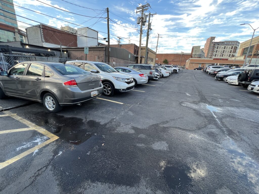 City parking lot