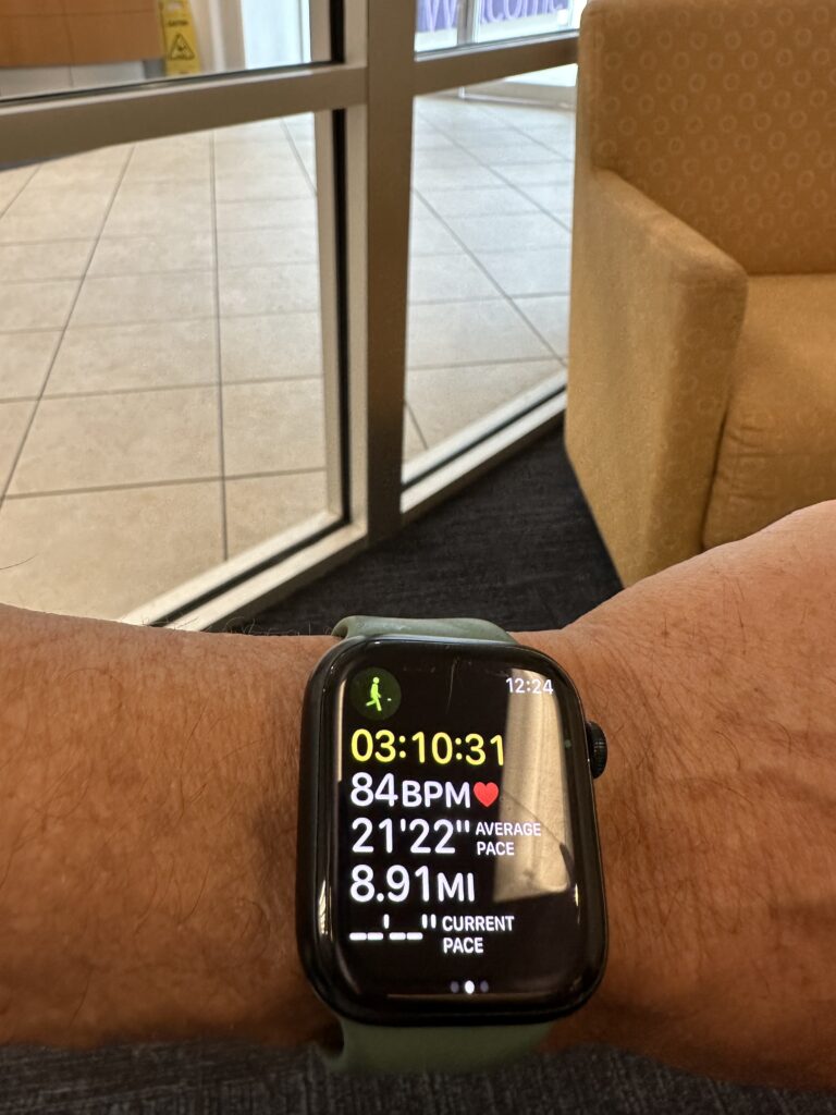 Apple Watch stop watch screen